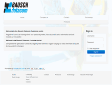 Tablet Screenshot of bausch.eu